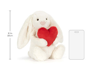 Bashful Red Love Heart Bunny
