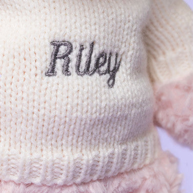 Leola Bear with Personalised Cream Jumper