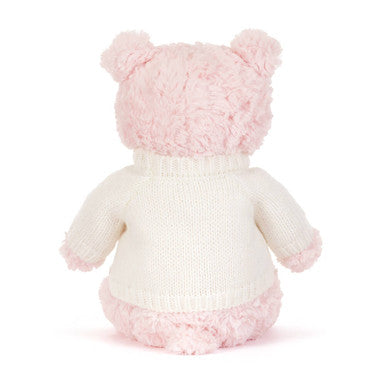Leola Bear with Personalised Cream Jumper