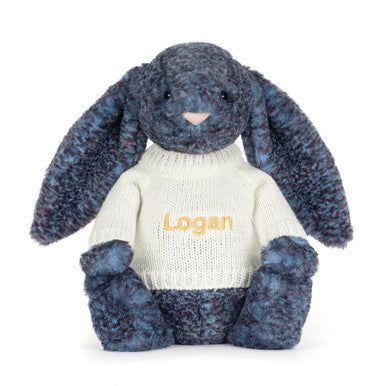 Hopscone Luxe Bunny with Personalised Cream Jumper