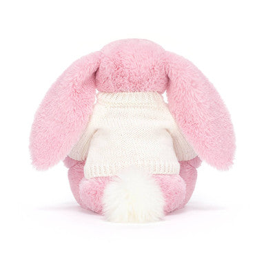 Blushkin Blossom Luxe Bunny with Personalised Cream Jumper