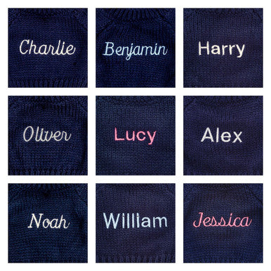 Bartholomew Bear with Personalised Navy Jumper