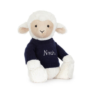 Skipson Lamb with Personalised Navy Jumper
