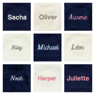 Bashful Luxe Bunny Nimbus with Personalised Navy Jumper