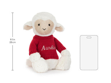 Skipson Lamb with Personalised Red Jumper