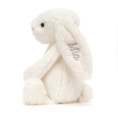 Personalised Bashful Cream Bunny Medium