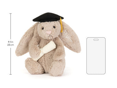 Personalised Bashful Bunny Graduation Outfit