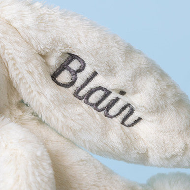 Personalised Cream Bunny with Plant