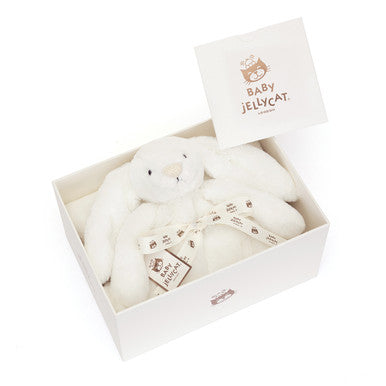 Personalised Bashful Luxe Bunny Luna Blankie