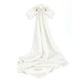 Personalised Bashful Luxe Bunny Luna Blankie